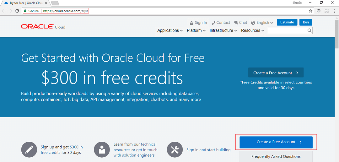 Buy Oracle Cloud Account 
